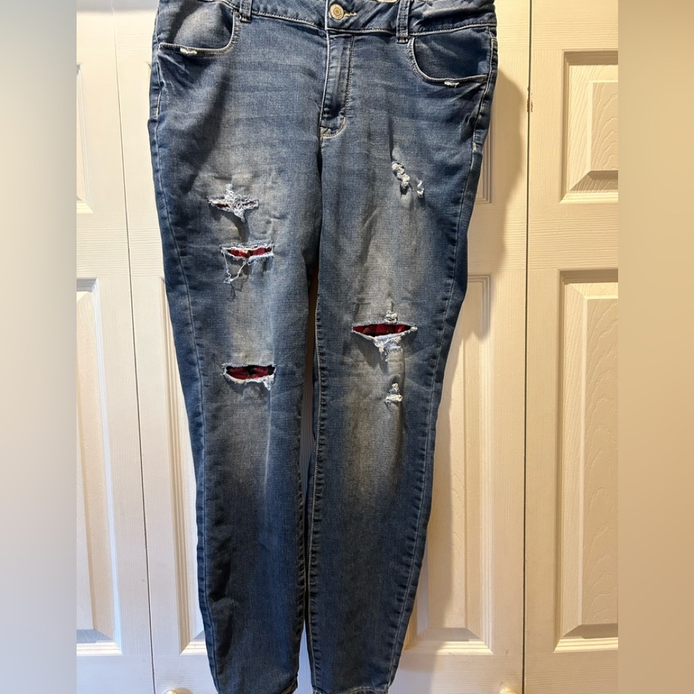 Distressed Blue Jeans for Women